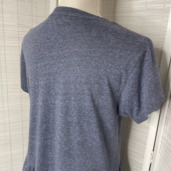 The Great. Ruffle Hem Shirt Blue Size S - Picture 5 of 8